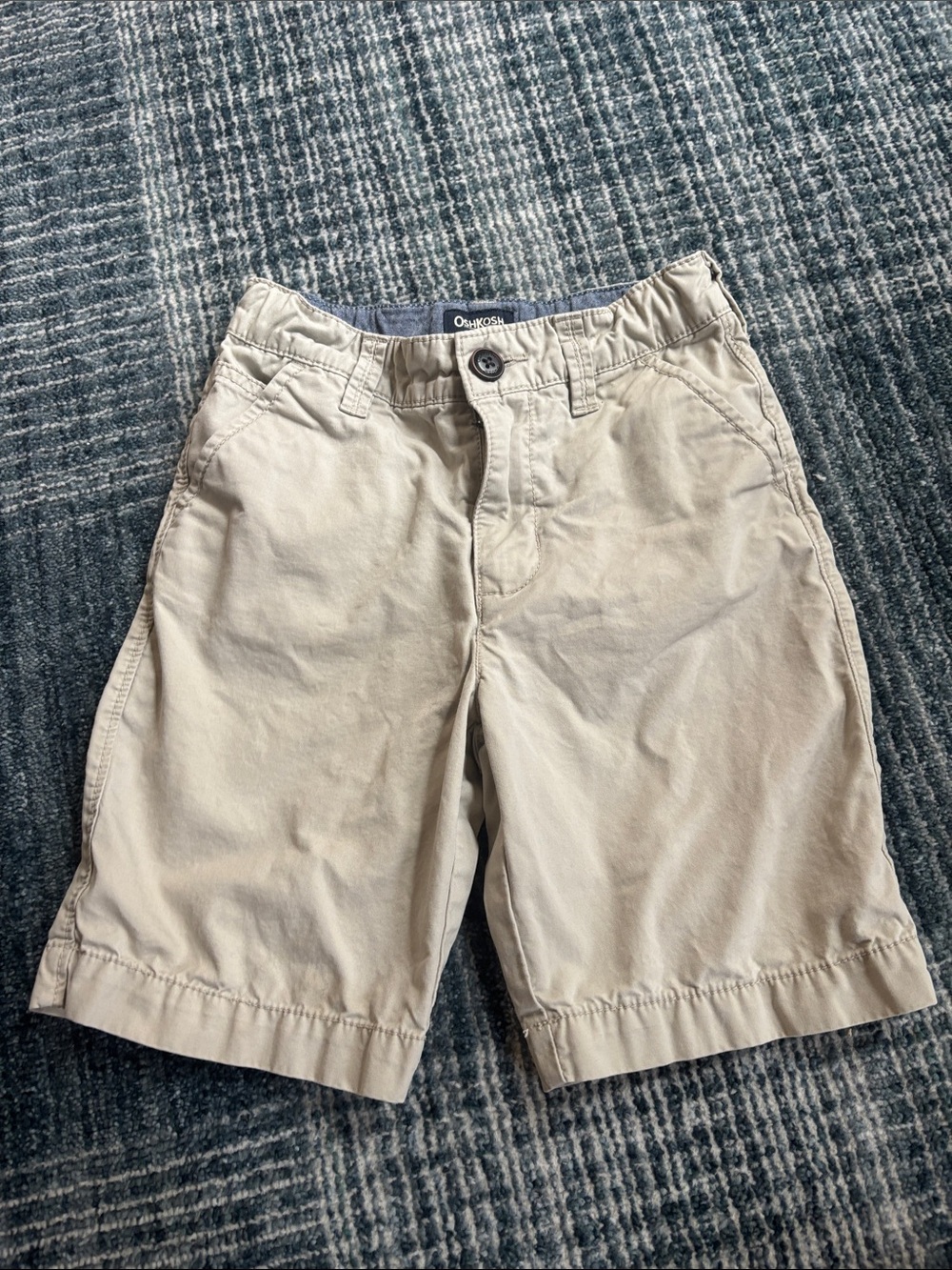 OshKosh B'gosh Boys Tan Flat Front Shorts